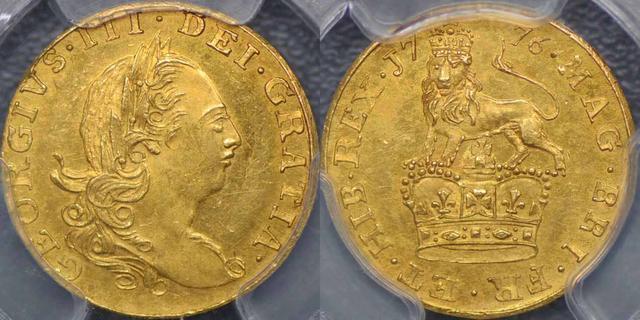 1776 Ein Drittel Guinea Muster