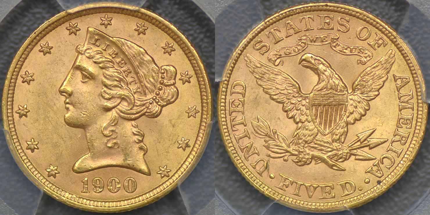 1900年 5ドル