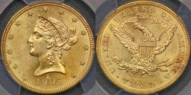 1905 Zehn Dollar