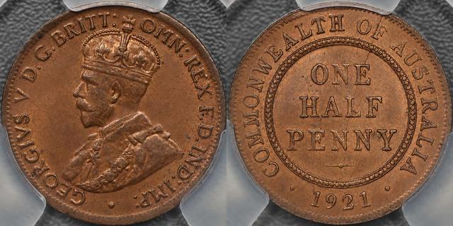 1921 Halfpenny