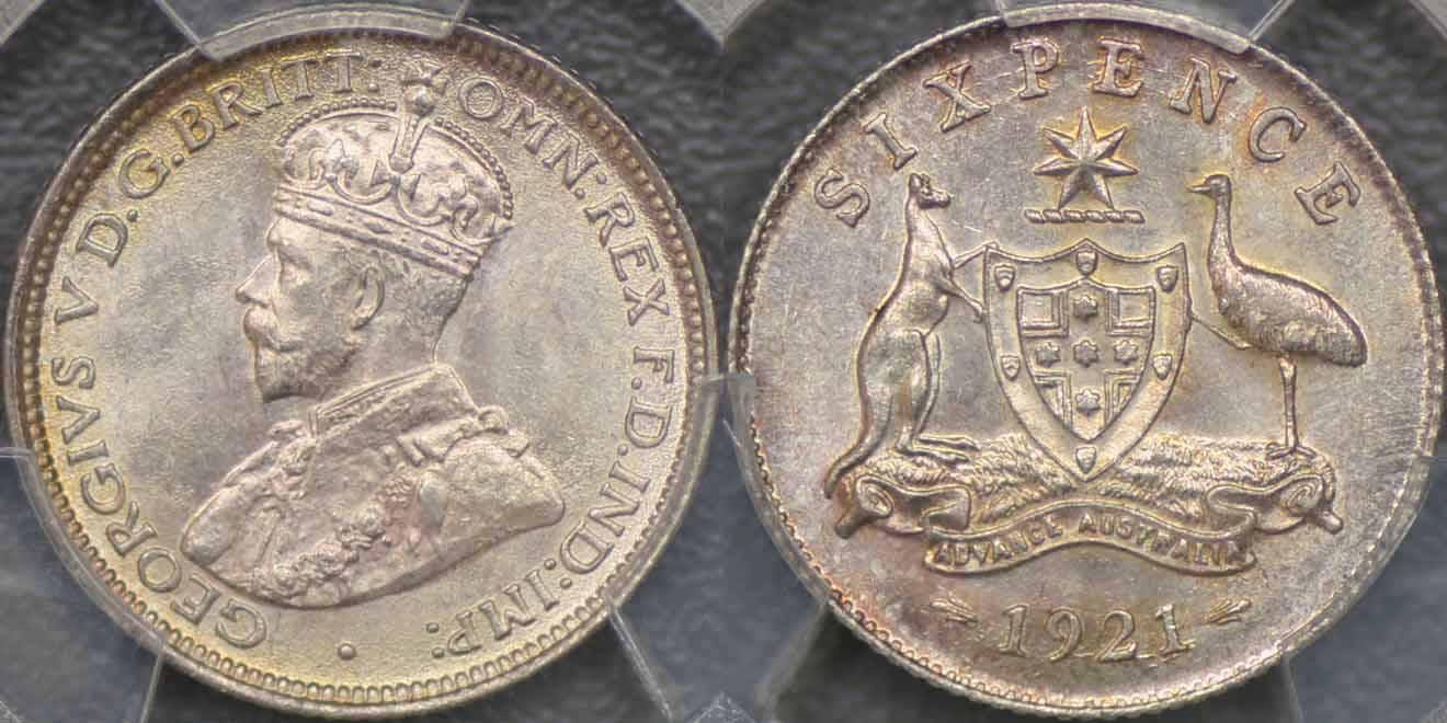 1921年 6ペンス硬貨