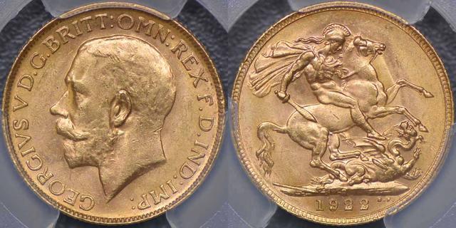 1922 Perth Sovereign