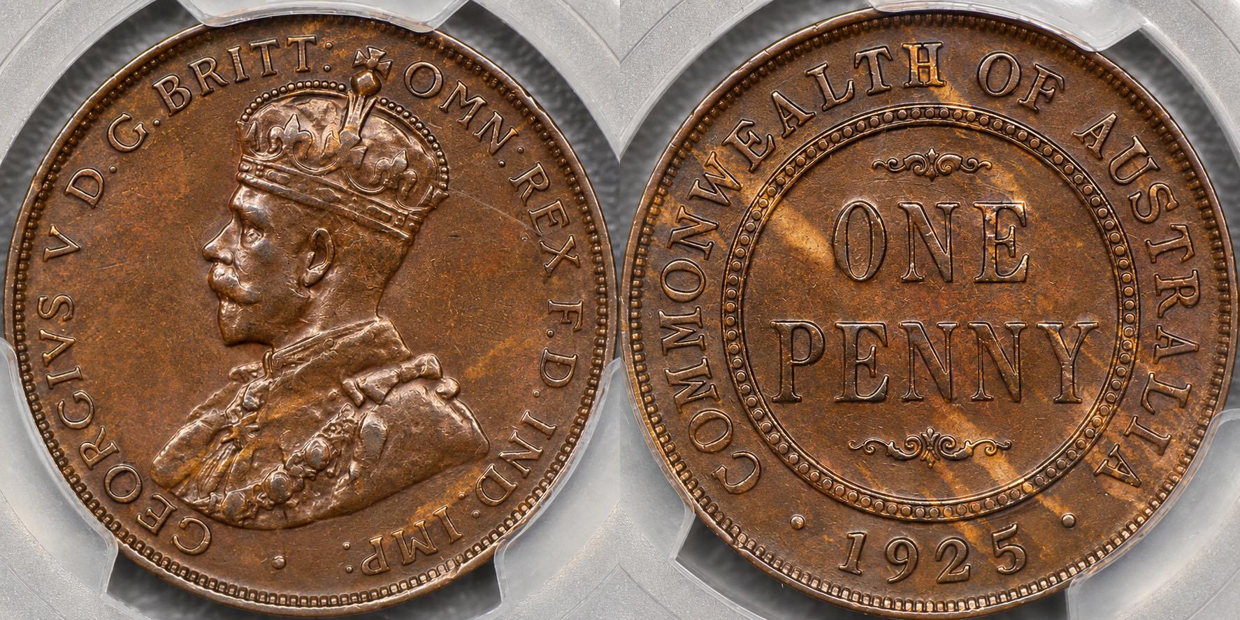 1925年ペニー硬貨