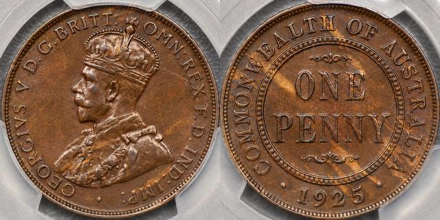 1925年ペニー硬貨