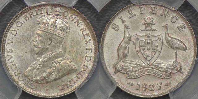 1927 Sechspence