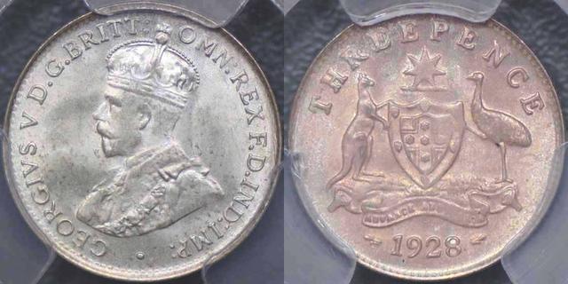 1928 Threepence
