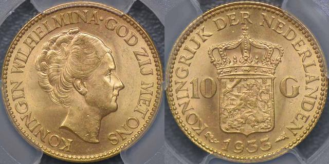 1933 Ten Gulden
