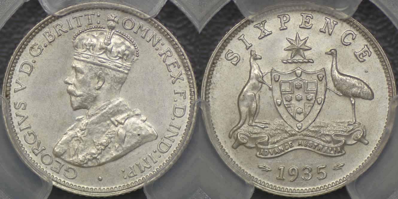 1935年6ペンス硬貨