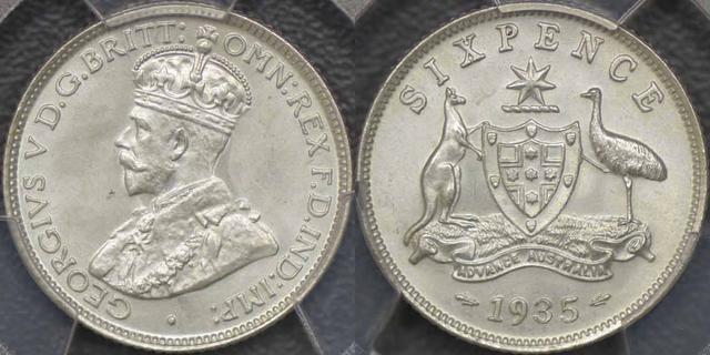 1935 Sechspence