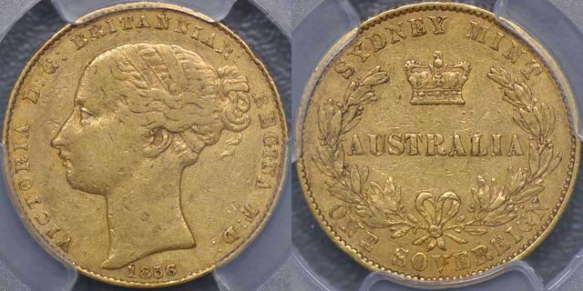1856 Sydney Mint Sovereign