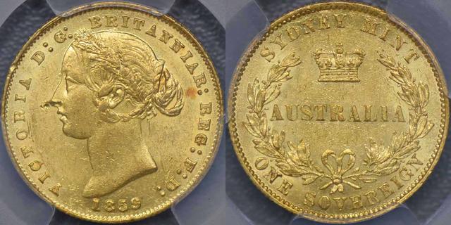 1859 Sydney Mint Sovereign
