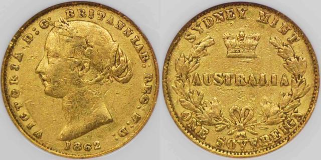 1862 Sydney Mint Sovereign