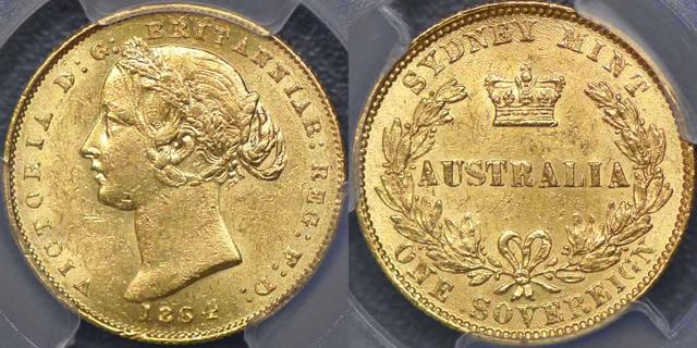 1864 Sydney Mint Sovereign