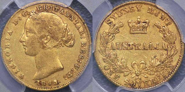 1865 Sydney Mint Sovereign