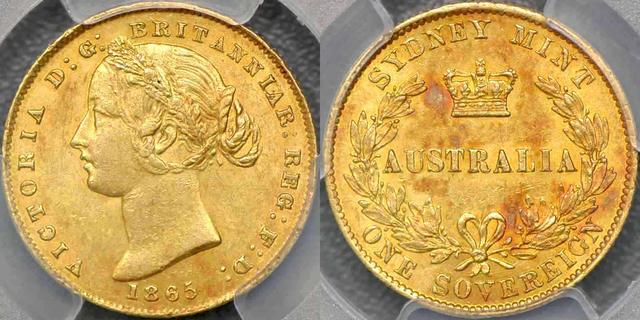 1865 Sydney Mint Sovereign