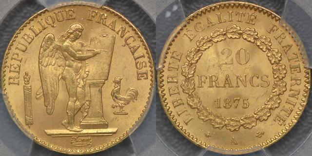 1875 Paris Zwanzig Francs