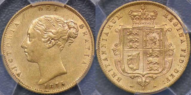 1875 Sydney Half Sovereign