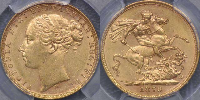 1879年 メルボルン セントジョージ リバース ソブリン