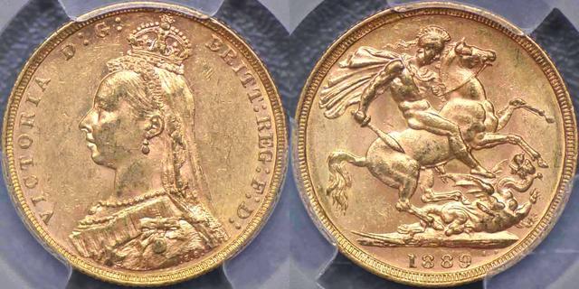 1889 Melbourne Sovereign