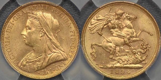 1894 Melbourne Sovereign