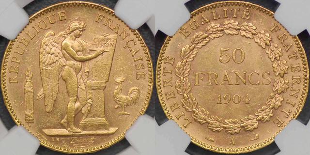 1904 Paris Fifty Francs