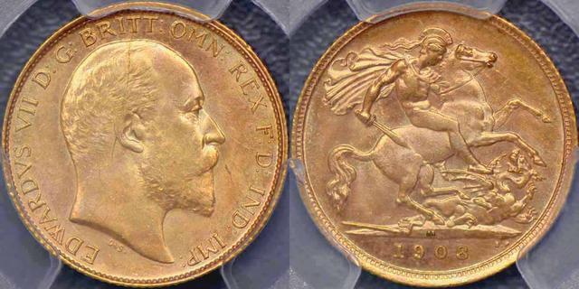 1908 Melbourne Half Sovereign