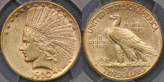 1910 Denver Zehn Dollar
