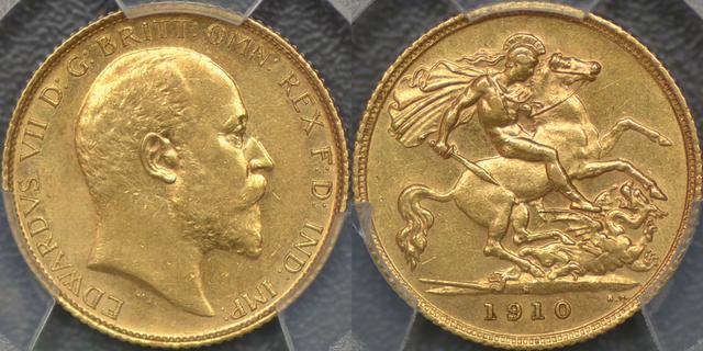 1910 Sydney Half Sovereign