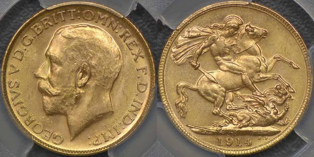 1914 Melbourne Sovereign