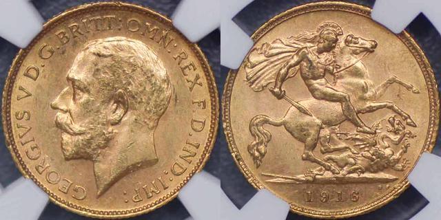 1916 Sydney Half Sovereign