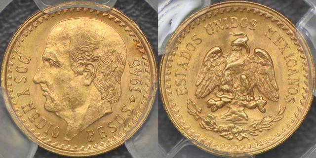 1945年 2.5ペソ紙幣