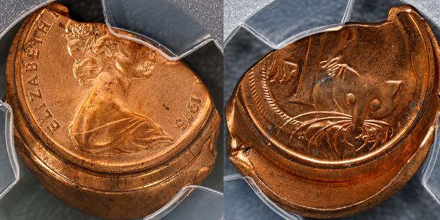 1975 Ein-Cent-Stempelkappe