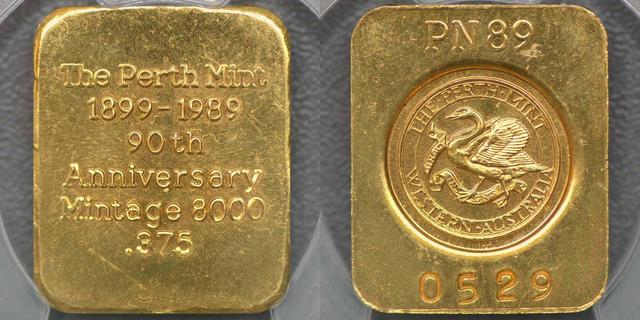 1989 Perth Mint Jubiläumsviertelunze