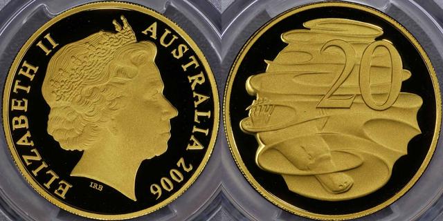 2006 Proof Twenty Cent