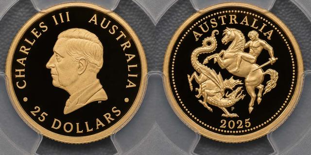 2025 Perth Mint „Sovereign“ Fünfundzwanzig Dollar