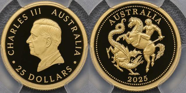 2025 Perth Mint „Sovereign“ Fünfundzwanzig Dollar