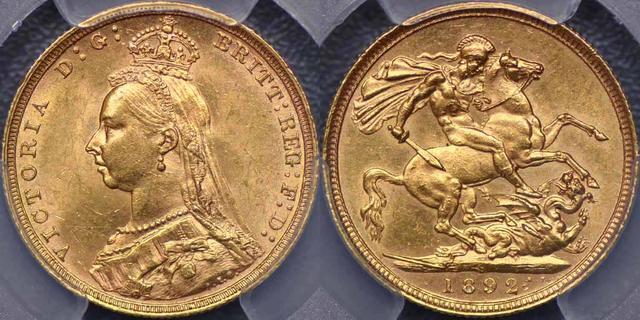 1892 Souverän von Sydney