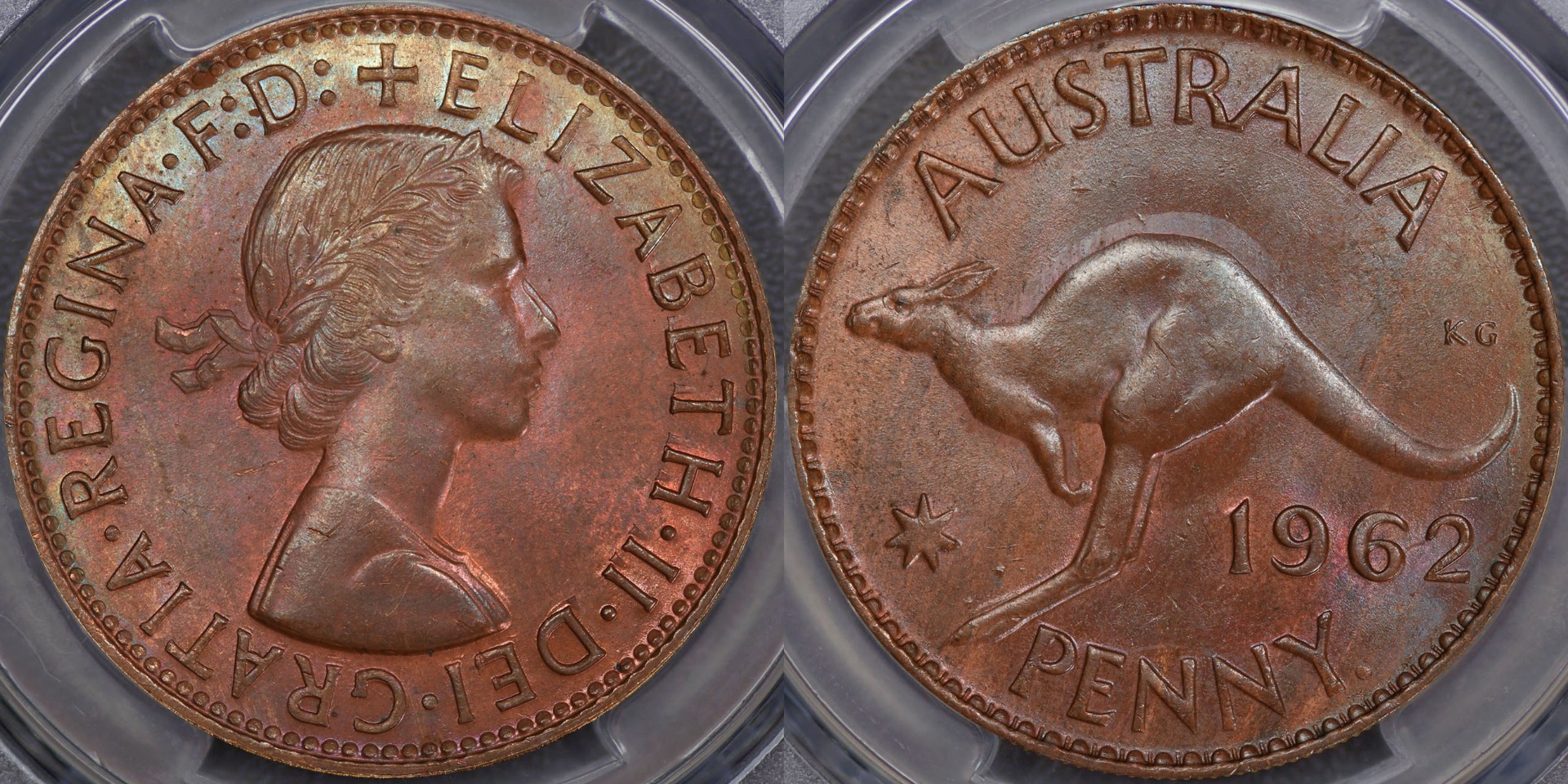 Australia 1962 Penny - PCGS MS63BN